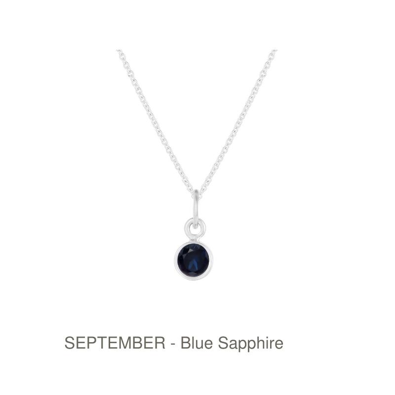 Bezel Birthstone Necklace - Image 12