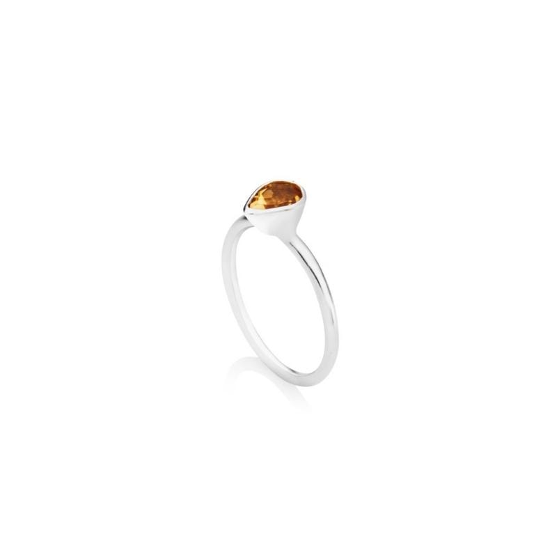 Sterling Silver Stack Ring - Citrine - Image 5