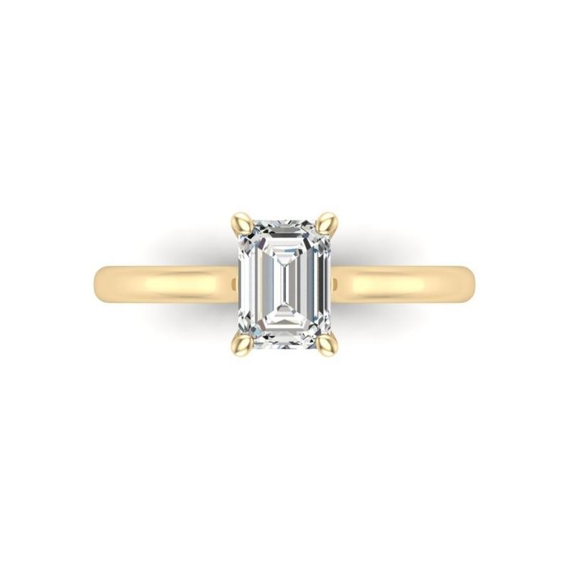 Flawless Emerald Cut Ring - Image 3