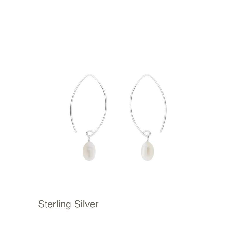 Leafy Pearl Earrings - Image 3