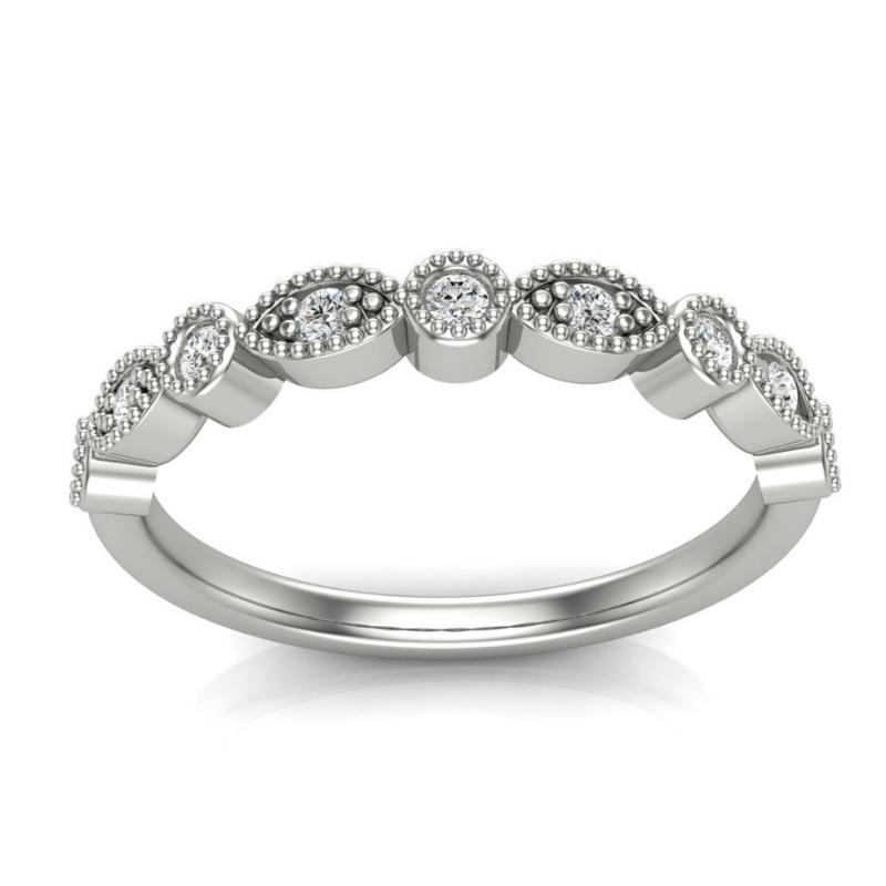 Vintage Half Eternity Band - Image 6
