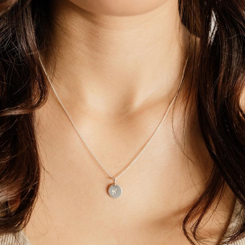 Personalised Initial Necklace - Sterling Silver - Image 2
