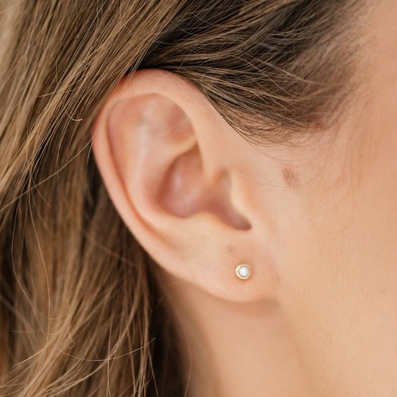 Mustard Seed Bezel Studs