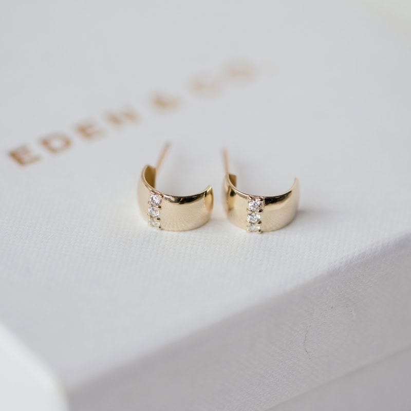 Star Hoop Earrings - Image 4