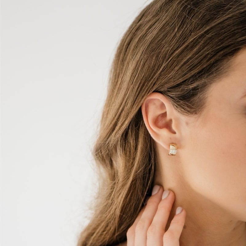 Star Hoop Earrings - Image 2