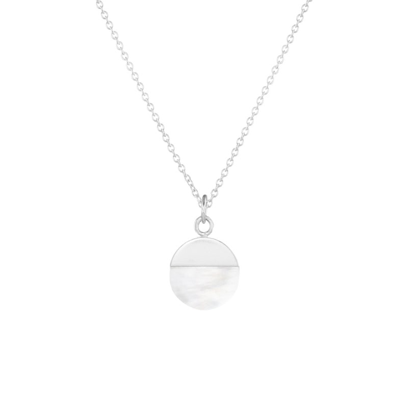 Mother-of-Pearl Crescent Necklace - Image 5
