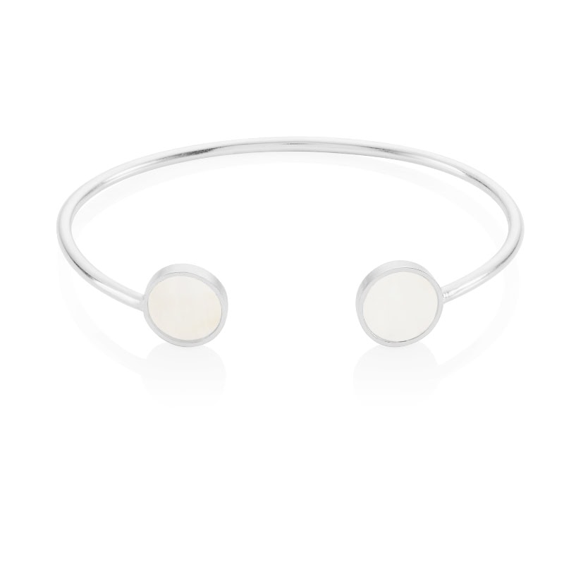 Mother-of-Pearl Circular Bangle - Image 6